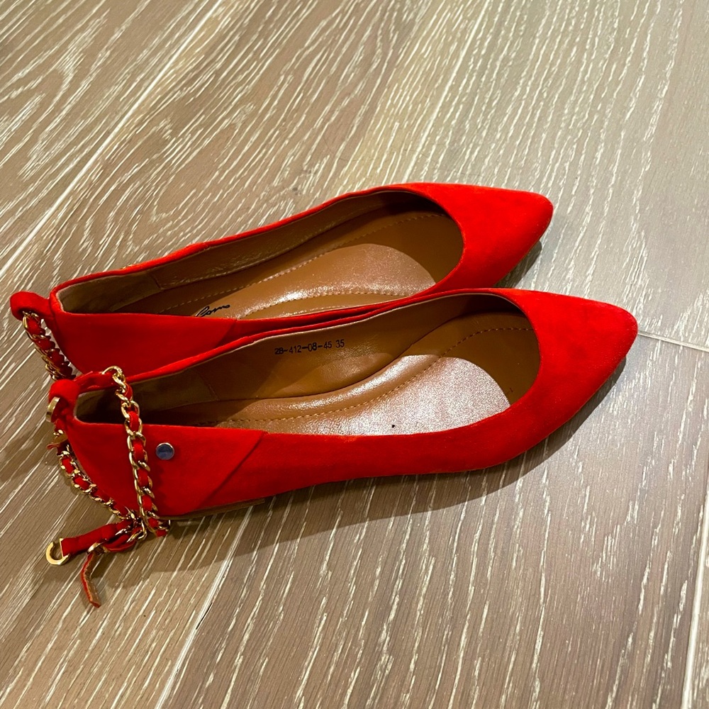 Corso Cómo Italian suede ballerina flats